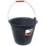 Seau de maçon caoutchouc TALIAGOM ® Noir - 13L - Anse Ø 5,3 mm