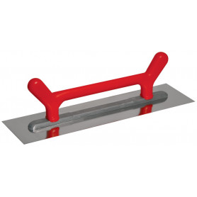 Platoir suisse lisse Inox - 50x14 cm - Avec porte-platoir