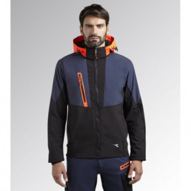 Veste Softshell Strectch Hybrid 260 g Black/ Blue denim