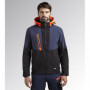 Veste Softshell Strectch Hybrid 260 g Black/ Blue denim