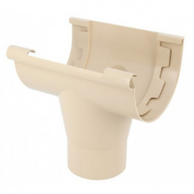 Naissance à coller TECHTAN® - Ø 80 mm - Pour gouttière demi-ronde - LG25 - Sable